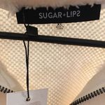 Sugar Lips Cropped oversized fuzzy sweater with zipper v neck! Oversized sleeves Photo 3