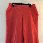 Alfred Dunner Pants Coral Pull On Flat Front Straight Leg Sz 18 Tik-Tok *See Dsx Photo 2