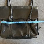 BUXTON Black Leather Shoulder Tote Bag Laptop Computer‎ Travel Bag Large Case Photo 12