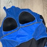 Aqua Green Vibrant Blue Swimsuit with Mesh Accents Photo 13