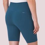 Mondetta NWOT Ribbed Bike Shorts Moroccan Blue Midweight Activewear - Lg Photo 1