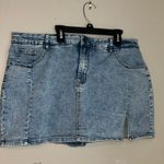 Luvamia jean skirt with build in shorts Blue Size 2X Photo 0