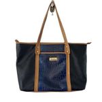 Marc Fisher  Black & Blue Vegan Leather Crocodile Shoulder Bag Purse Photo 0