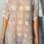 Banana Republic  White Floral Crochet Swim Cover-Up Photo 0