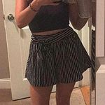 Silence + Noise Black & White Striped Shorts Photo 1