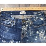 Big star  Nova Denim Hydra Bleach Splatter Jeans SZ 27 Dark Wash Skinny Cigarette Photo 5