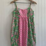 Lilly Pulitzer  Libra Dress Empire Smocked in Pink Shandy Oh Diamond Girl Size S Photo 6
