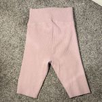 525 America 525 Mauve High Waist Ribbed Biker Shorts Photo 3