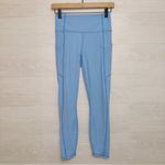 Fabletics Women's Sky Blue Oasis PureLuxe High-Waisted Legging 7/8 Length Photo 1