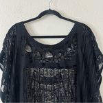 Black Lace Swim Cover Up Poncho Photo 1
