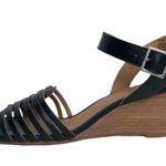Susina Black Terra Wedge Sandal Photo 6