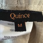 Quince  Oatmeal 100% European Linen Relaxed Fit Straight Leg Pants Women’s Size M Photo 4