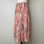 Sunny Leigh Colorful Pleated Midi Skirt Photo 4