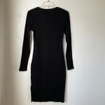 Princess Polly  Lioness Black Don't Blame Me Long Sleeve Side Slit Dress S Photo 7