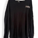 PINK - Victoria's Secret  Black Sequin Pullover Photo 0