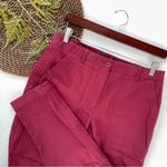 Talbots Womens Pants Burgundy Cotton Blend Slim Cargo Pant Square Size 6 Photo 1