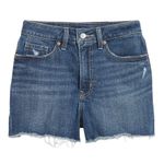 Old Navy High Waisted 3" Inseam OG Blue Jean Cut Off Shorts 16 Medium Wash NWT Photo 1