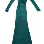 Zac Posen Off Shoulder Wrapped Around Gown in Green, Size US 6 Photo 3