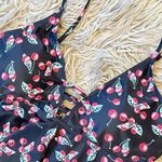 Cherry Print Swimsuit set size XL Black Photo 2