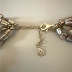 Barse Multi Color Mother Of Pearl Statement Necklace SS Chain and Clasp🔥 Purple Photo 3