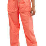 Free People FP Movement Fly By Night Cropped Wide Leg Pant Neon Coral Sz Large Photo 0