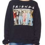 Friends Juniors Black Crew Neck Long Sleeve Sweatshirt Photo 0