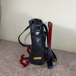 Vtg 90s Women's Black Tignanello Soft Leather Crossbody Bag Fringe Tassel Casual Photo 4