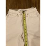 Hudson Jeans Hudson Freya Low Rise Skater Shorts White Denim Bermuda Wide Leg Raw Hem Size 23 Photo 6