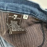 7 For All Mankind Size 28 Denim Blue Jean Shorts Cutoff Rolled Hem Five Pocket Photo 3