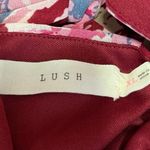 Lush Clothing Lush Pink Red Multicolor Floral Twist Cutout Long Sleeve Midi Maxi Dress Size XL Photo 6