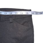 Alice + Olivia Black Glitter Wide Leg Trousers Photo 4