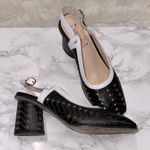 L'ATISTE L'artiste Black and Brown Slingback Heels size 36/US 5 1/2-6 Photo 4