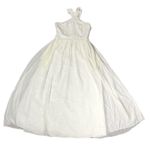 DEE KELLER Filmy Ivory Dress Cocktail Evening Gown Midi Maxi Sleeveless Size 8 Photo 3