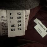 Lacoste Women’s Straight Leg Slim Fit Chinos Size 32 Maroon Wool Cotton NWT Photo 6