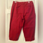 st. john's bay St John’s Bay‎ Women’s Stretch Red Cropped Pants Size 12 Photo 1