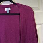 Old Navy Open Front Cardigan Plus Size 3X Semi Fitted Winter Wine Purple Magenta Photo 1