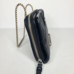 Coach  Legacy Signature Stripe Snap Front And Zip Around Wallet‎ Black Silver Photo 2