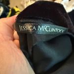 Jessica McClintock Black Velvet Wrap Scarf Long Formal USA Made Dressy Goth Photo 4