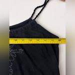 Tonle sustainable black dress floral y2k whimsical S Photo 4