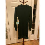 CeCe forest green cable knit sweater dress size M Photo 7