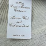 Note di Anita Italy Wool Cashmere Blend Poncho Brown Ivory One Size NEW *FLAW Tan Photo 3