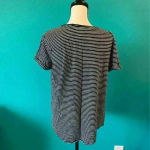 H&M ⭐️  black striped shirt in size medium Photo 1
