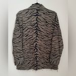 Pistola Tiger Utility Shirt Jacket Medium Animal Print Frayed Hem Anthropologie Photo 1
