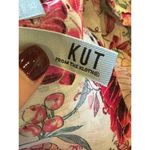 Kut From The Kloth ‎ Shirt Women XS Pink Floral Sheer Jasmine Chiffon Button Down Photo 10