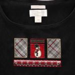 Black Snowman Vintage Christmas Holiday Granny Party Cottage Dress Plus 22W Photo 8