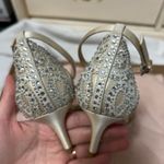 Badgley Mischka  Gillian embellished jeweled sandals bridal Photo 7
