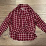 Lou & grey NWOT Red and White Plaid Top - Size XS Photo 0