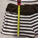 Brown and White Striped Crochet Set! Size M Photo 3