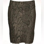 BCBGMAXAZRIA  | Snakeskin Print Pencil Pavel Skirt Bodycon Bandage Size S Small Photo 5