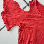 JustFab Women’s Small Short Casual Sleeve Cold Shoulder Cutout Blouse Photo 4